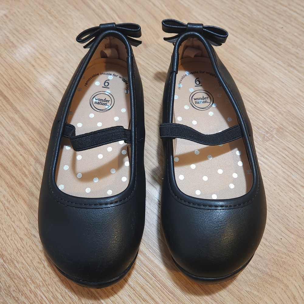 Wonder Nation Black Kids Shoes